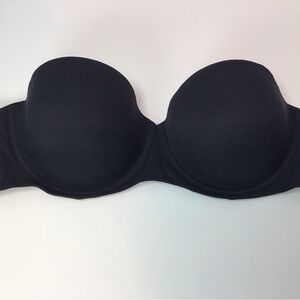 Auden Black Strapless Underwire Bra Womens Size 36DD